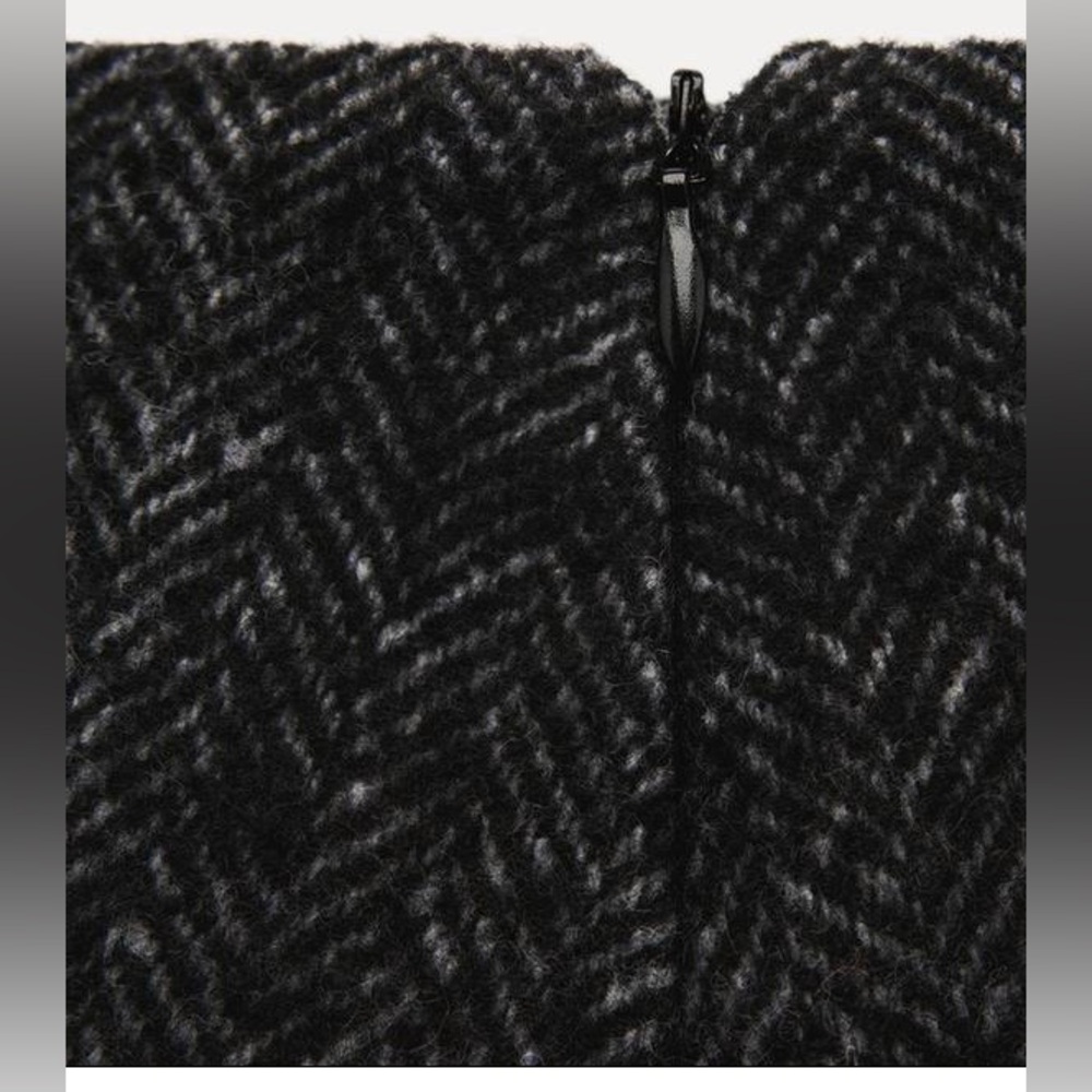 Zara Embroidered Herringbone Skirt Zara Women Collection | NWT - Picture 5 of 7
